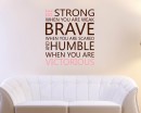 Be Strong Quotes Wall Decal Motivational Vinyl Art Stickers